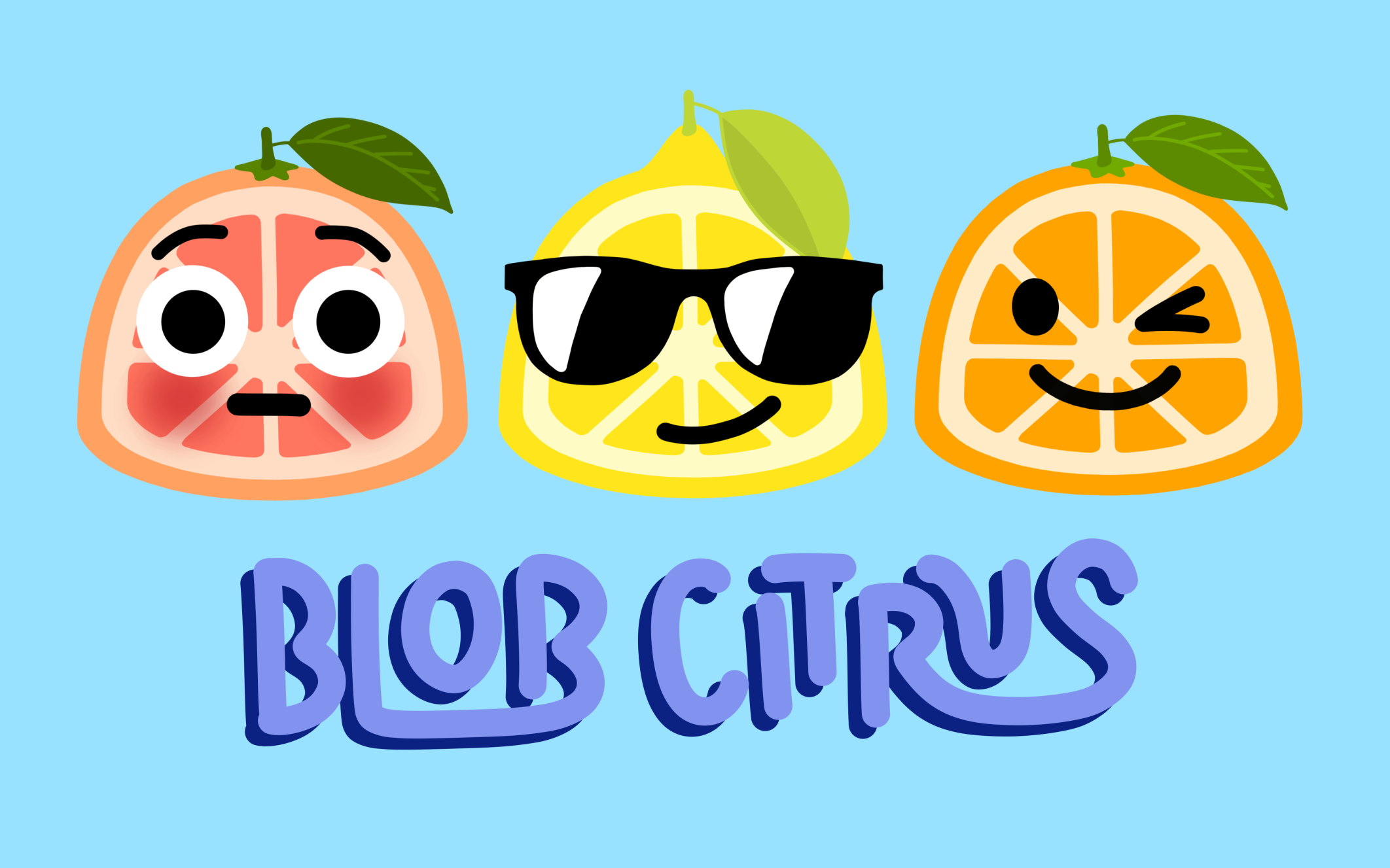 An embarrassed <b>:blobgrapefruit:</b>, cool <b>:bloblemon:</b>, and zesty <b>:bloborange:</b>