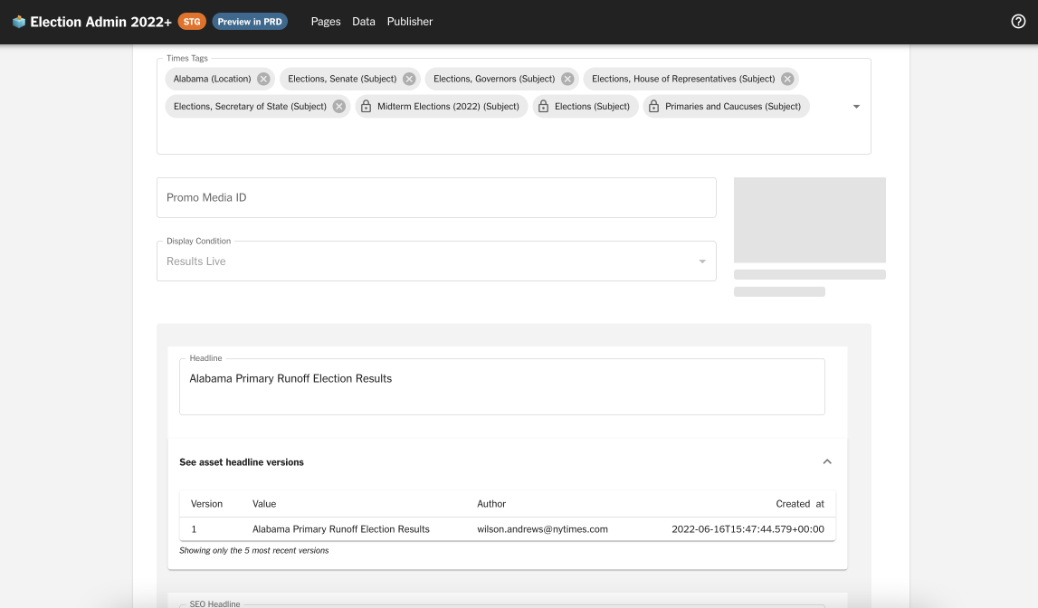 <b>BEFORE:</b> Publication details and version history.