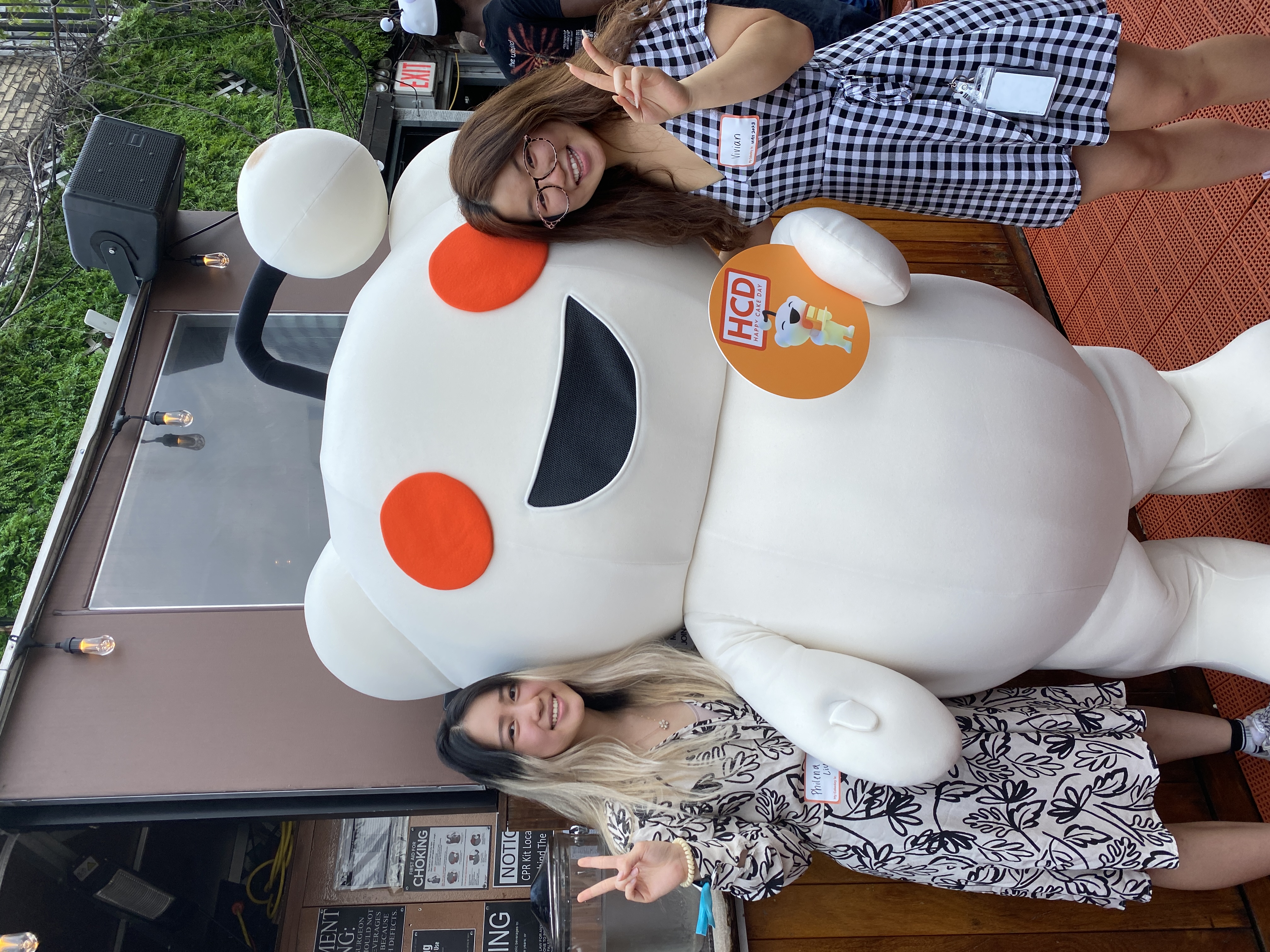 Real, live Snoo at Reddit's 18th Cakeday party!